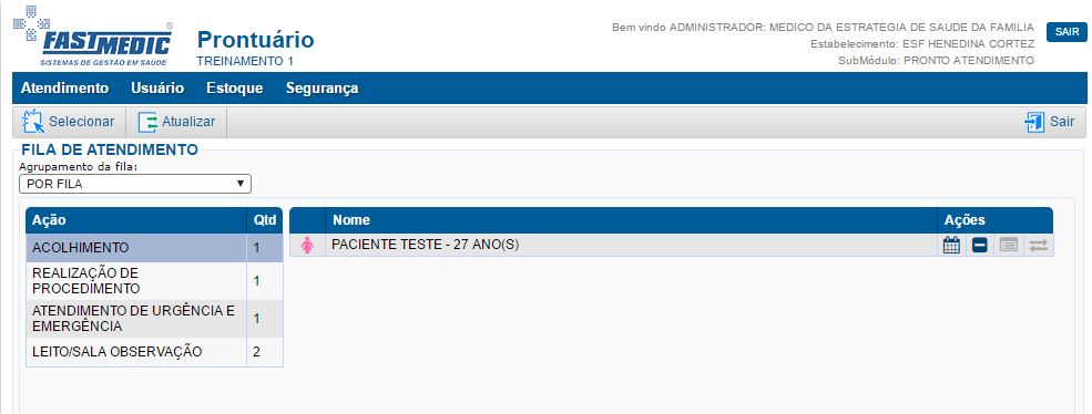 Fila de Atendimento